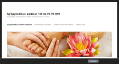 Desktop Screenshot of pedikur-gyogypedikur.com